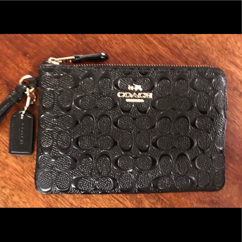 Black Coach Wristlet